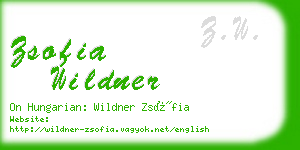 zsofia wildner business card